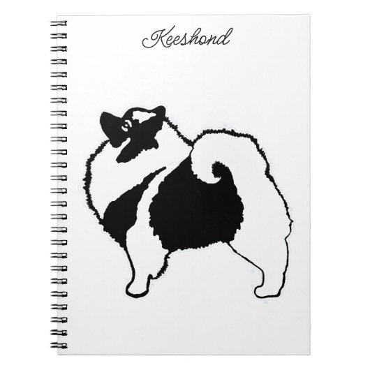 Carnet Keeshond Graphics - Cute Original Chig Art (Devant)