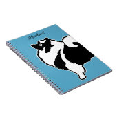 Carnet Keeshond Graphics - Cute Original Chig Art (Côté Droit)