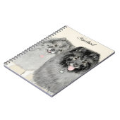 Carnet Keeshond Graphics Keeshond Maman et son (Côté gauche)
