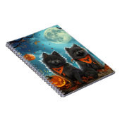 Carnet Keeshond Halloween Éffrayant (Côté Droit)