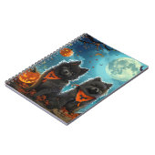 Carnet Keeshond Halloween Éffrayant (Côté gauche)