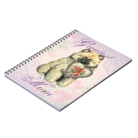 Carnet Keeshond Heart Maman (Côté gauche)