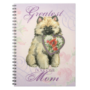 Carnet Keeshond Heart Mom