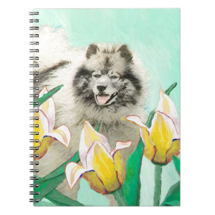 Carnet Keeshony in Tulips Peinture mignonne Original Chie
