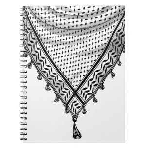 Carnet Keffiyeh Écharpe palestinienne tissu traditionnel