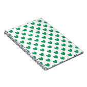 Carnet Kelly Coeurs polka vert sur blanc (Côté Droit)