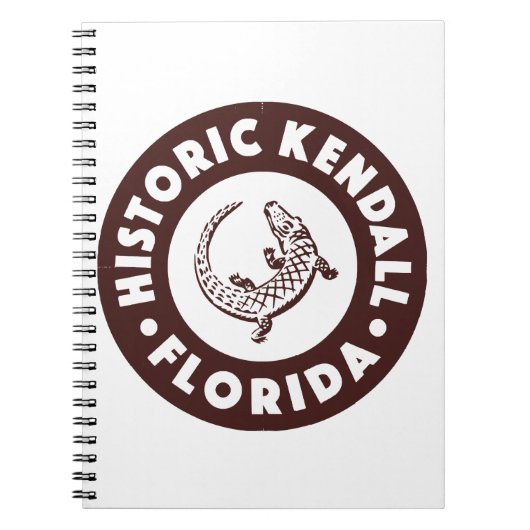 Carnet Kendall Floride Cercle - Brun (Devant)
