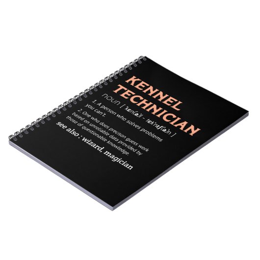 Carnet Kennel Technicien Définition Kennel Tech homme cad (Côté gauche)