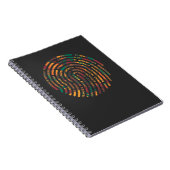 Carnet Kente Motif African Ghana Fingerprint nwentoma (Côté Droit)