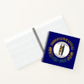 Carnet Kentucky : Drapeau d'État américain du Commonwealt (Intérieur)