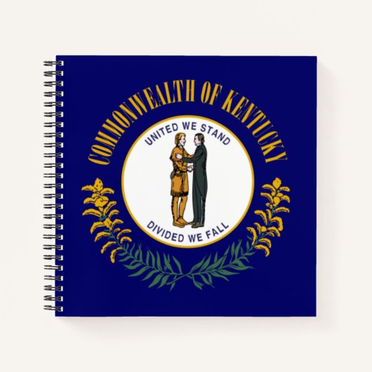 Carnet Kentucky : Drapeau d'État américain du Commonwealt (Devant)