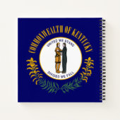 Carnet Kentucky : Drapeau d'État américain du Commonwealt (Dos)