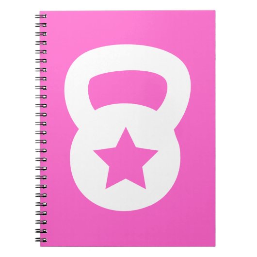 Carnet Kettlebell avec une étoile vide (Devant)
