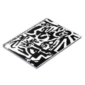 Carnet "Keys", B&W numérique abstrait (Côté gauche)