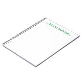 Carnet ...kiam subite... (Côté gauche)