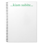 Carnet ...kiam subite... (Devant)