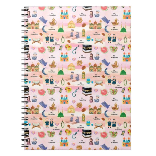 Carnet Kids Islamic Notebook – Colourful Eid & Ramadan (Devant)