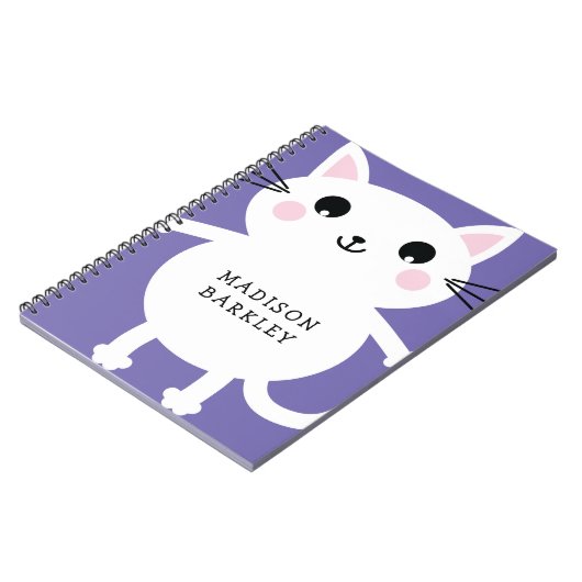 Carnet Kids Kitty Chat Cute (Côté gauche)