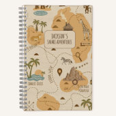 Carnet Kid's Personalized Safari Map ID1269 (Recto)