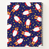 Carnet Kids Rocket Navire Espace Extérieur Cute (Dos)
