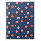 Carnet Kids Space Mini Pattern with Planets & Stars (Devant)