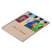 Carnet Kimono de printemps art japonais Geisha (Côté gauche)