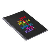 Carnet Kindness Peace Equality Love Inclusion Hope (Côté Droit)