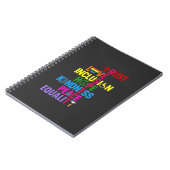 Carnet Kindness Peace Equality Love Inclusion Hope (Côté gauche)