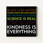 Carnet #KindnessIsEverthing Notebook 8,5 pouces x 8,5 pou (Dos)