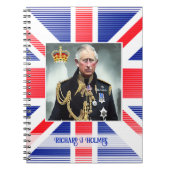 Carnet King Charles III personnalisé (Devant)
