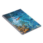 Carnet Kingfisher Splashing Clear Blue Water Art (Côté Droit)