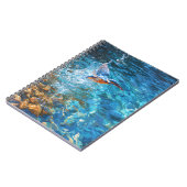 Carnet Kingfisher Splashing Clear Blue Water Art (Côté gauche)