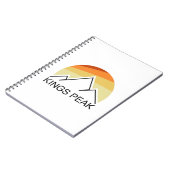 Carnet Kings Peak Utah Retro (Côté gauche)