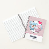 Carnet Kissing Bears mignon et Kawaii (Intérieur)