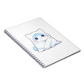 Carnet Kit de couverture confortable chaton kawaii design (Côté Droit)