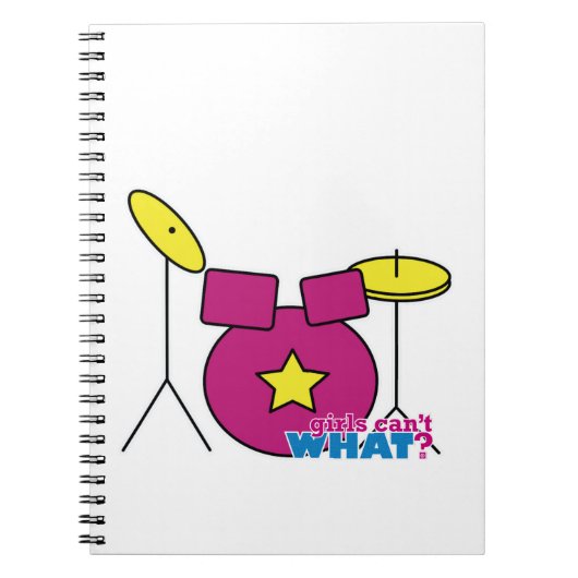 Carnet Kit de tambour - rose (Devant)