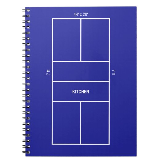 Carnet Kitchen Pickleball Court Diagram (Devant)