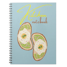 Kitchen Recipe Notebook for Home Cooks and Food 