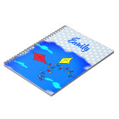 Carnet Kites in Sky Drawing Nom des enfants (Côté gauche)