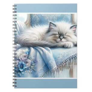 Carnet Kiton endormi Cottagecore Rêve Bleu