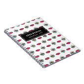 Carnet Kitschy Eyes & Lips Nom personnalisé (Côté Droit)