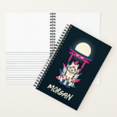 Carnet Kitsune à neuf queues - Renard japonais personnali (À l'intérieur)