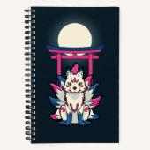 Carnet Kitsune à neuf queues - Renard japonais Yokai (Recto)