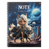 Carnet Kitsune Céleste – Gardien des Quatre Queues. (Devant)