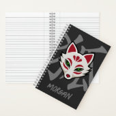 Carnet KITSUNE Fox Mask- Personalized Street Art (À l'intérieur)