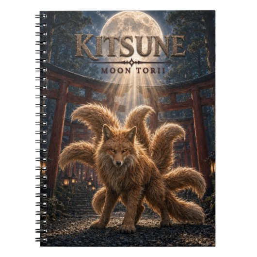 Carnet Kitsune Moon Torii Dark Cinema (Devant)