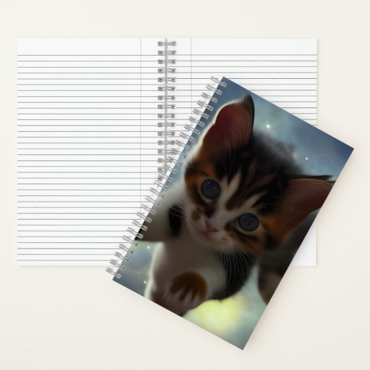 Carnet Kitten adorable dans l'espace (À l'intérieur)