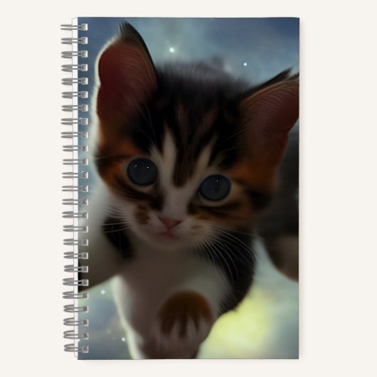 Carnet Kitten adorable dans l'espace (Recto)