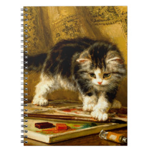 Carnet Kitten avec peinture et brosses