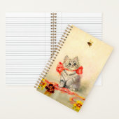 Carnet Kitten avec ruban rouge (À l'intérieur)
